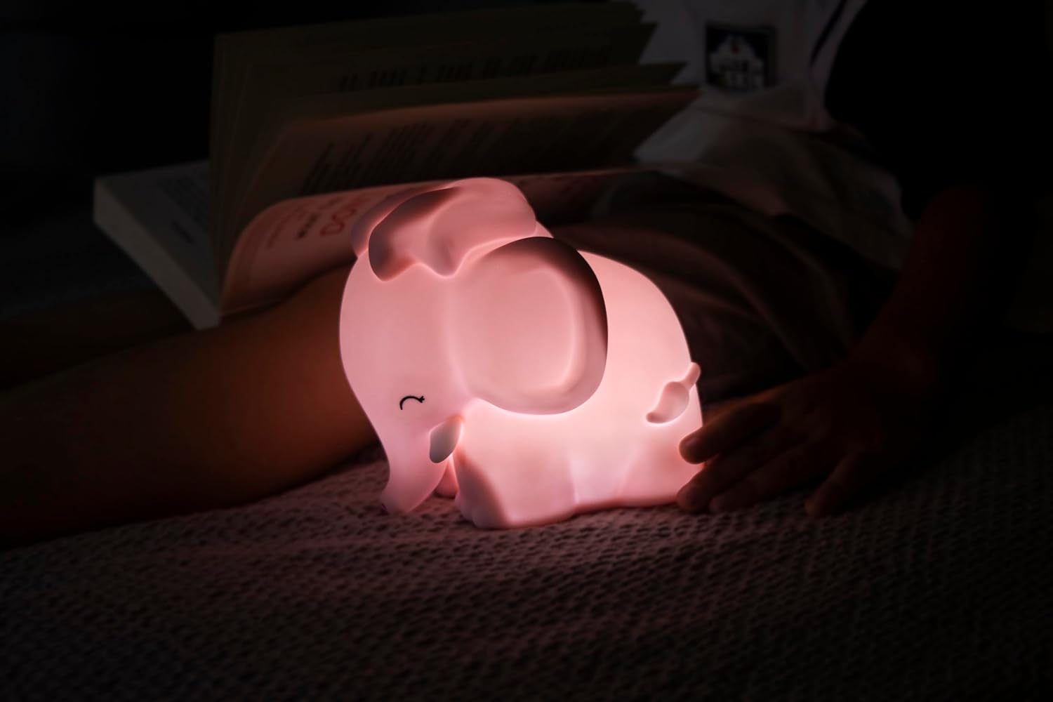 DHINK - Luce notturna ricaricabile a LED - Elefantino