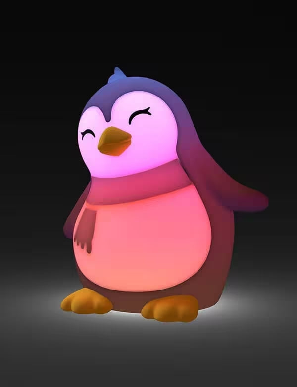 DHINK - Luce notturna ricaricabile LED - Pinguino