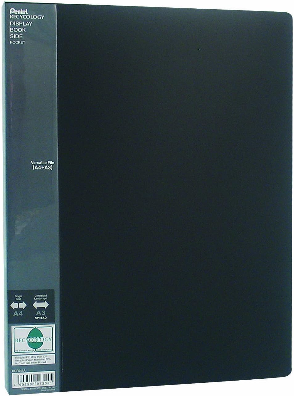 Pentel DCF644A portalistini Display Book Side 40 buste Nero