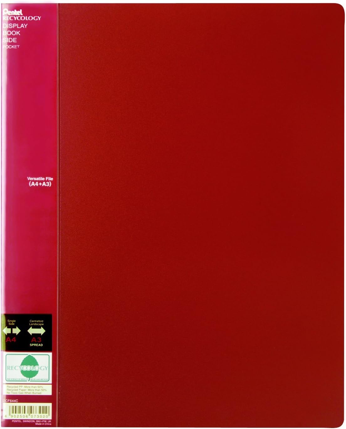 Pentel DCF644 portalistini Display Book Side 40 buste rosso