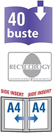 Pentel DCF644 portalistini Display Book Side 40 buste rosso