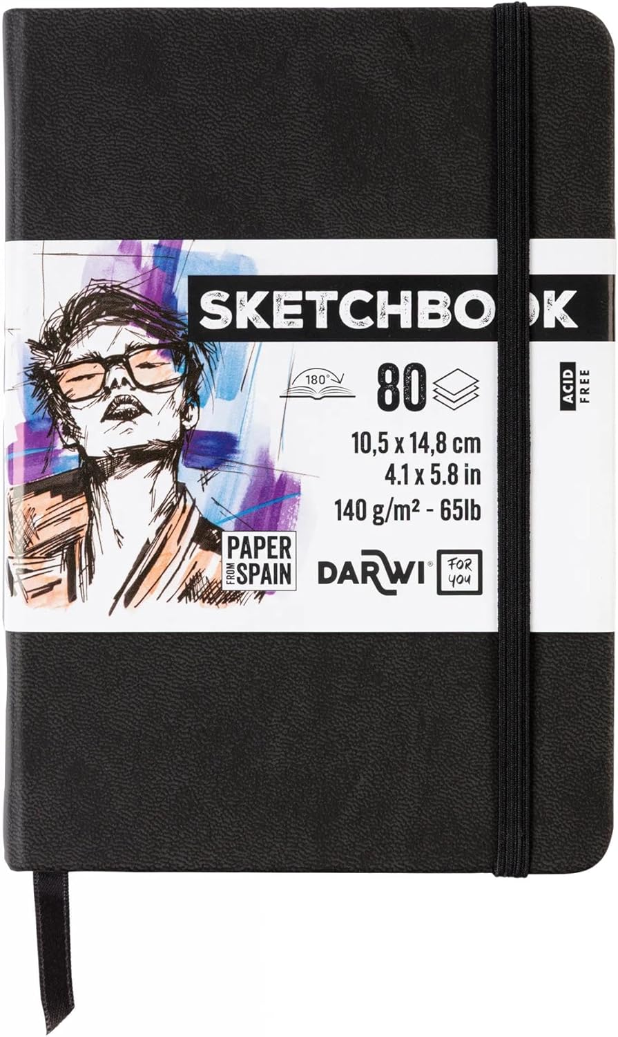 SKETCHBOOK 80FF A6 140GR - Nero
