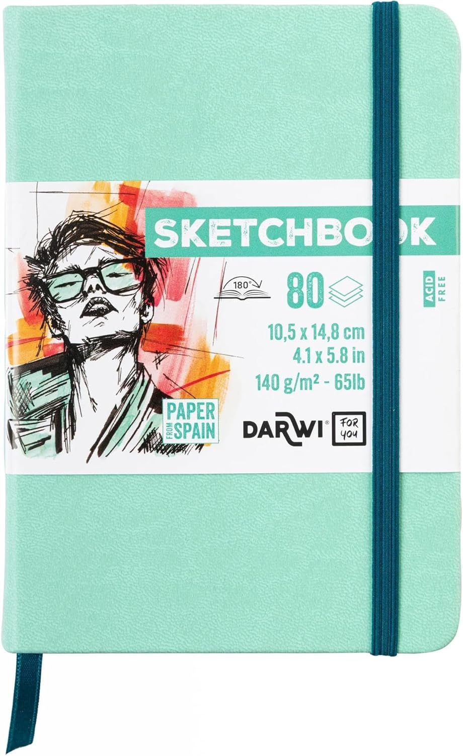 SKETCHBOOK 80FF A6 140GR - Verde Menta