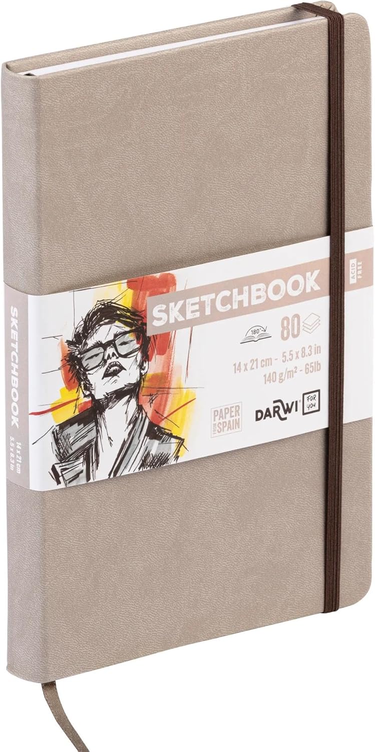 SKETCHBOOK 80FF 14x21CM 140GR - Tortora