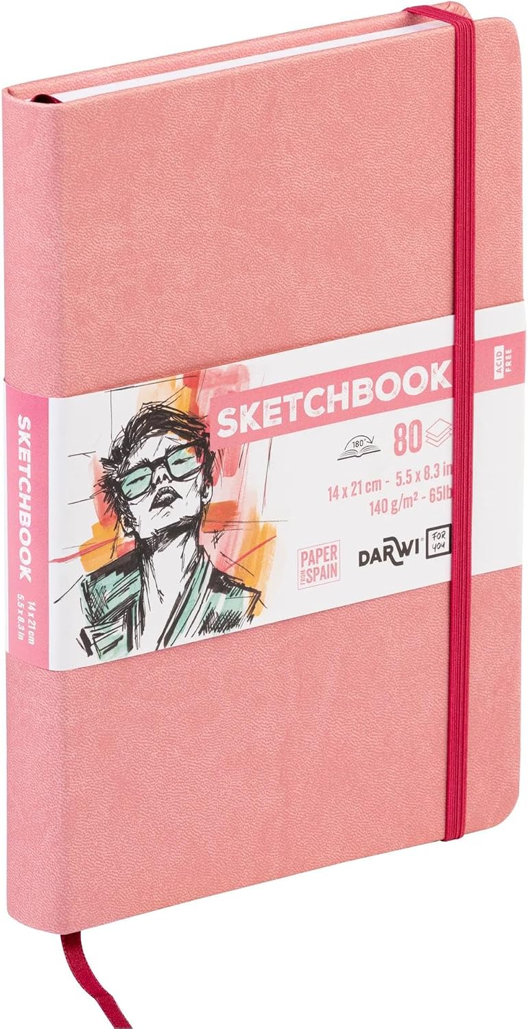 SKETCHBOOK 80FF 14x21CM 140GR - Rosa Pastello