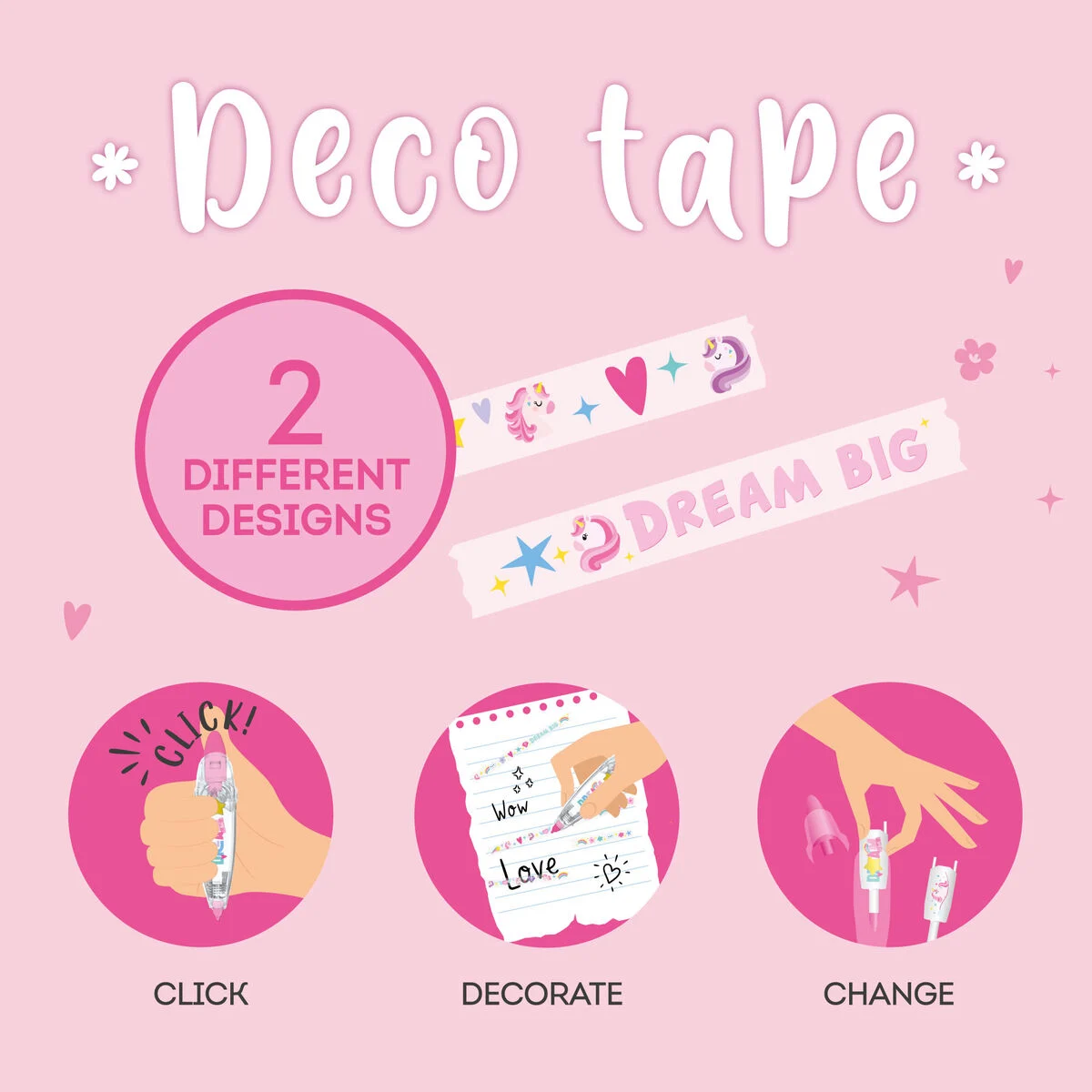 Legami - Penna a Nastro per Decorazione Deco Tape - Unicorn