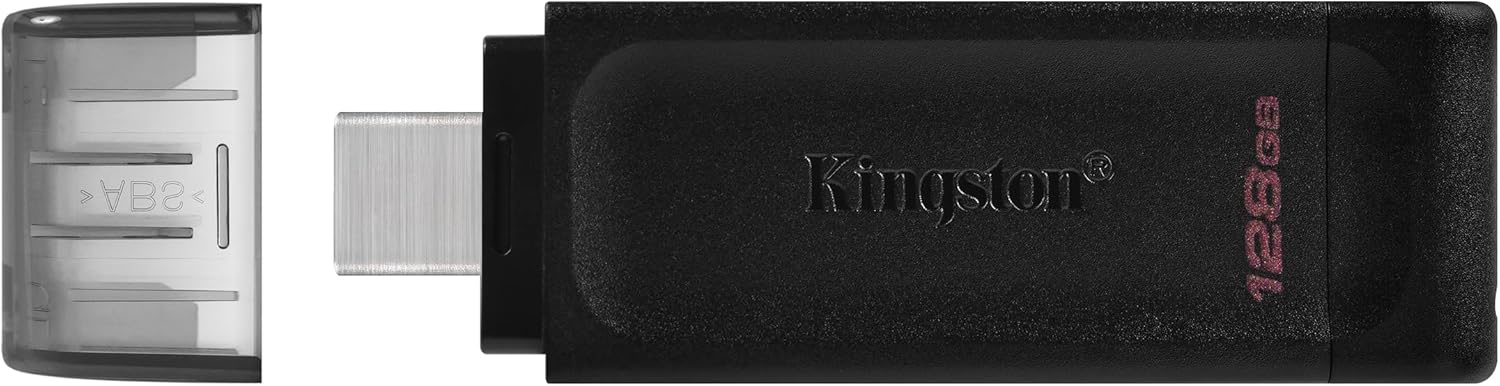 Kingston DataTraveler 70 - 128GB Drive Flash USB-C - Nero