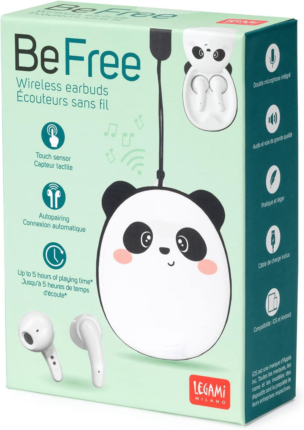 Auricolari Wireless - Be Free a tema Panda