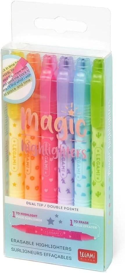 Legami - Set di 6 Evidenziatori Cancellabil