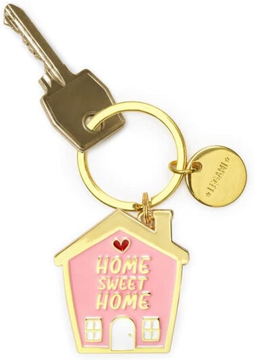 Portachiavi in Metallo Smaltato What a Key Ring! House