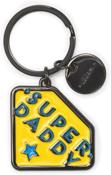 Portachiavi in Metallo Smaltato What a Key Ring! Super Daddy