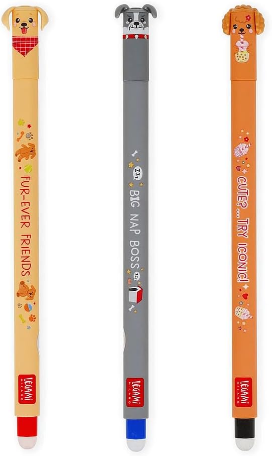 Legami Set 3 Penne Cancellabili ErasablePen Fur-ever friends