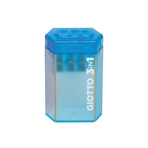 Giotto Temperamatite 3IN1 - Azzurro