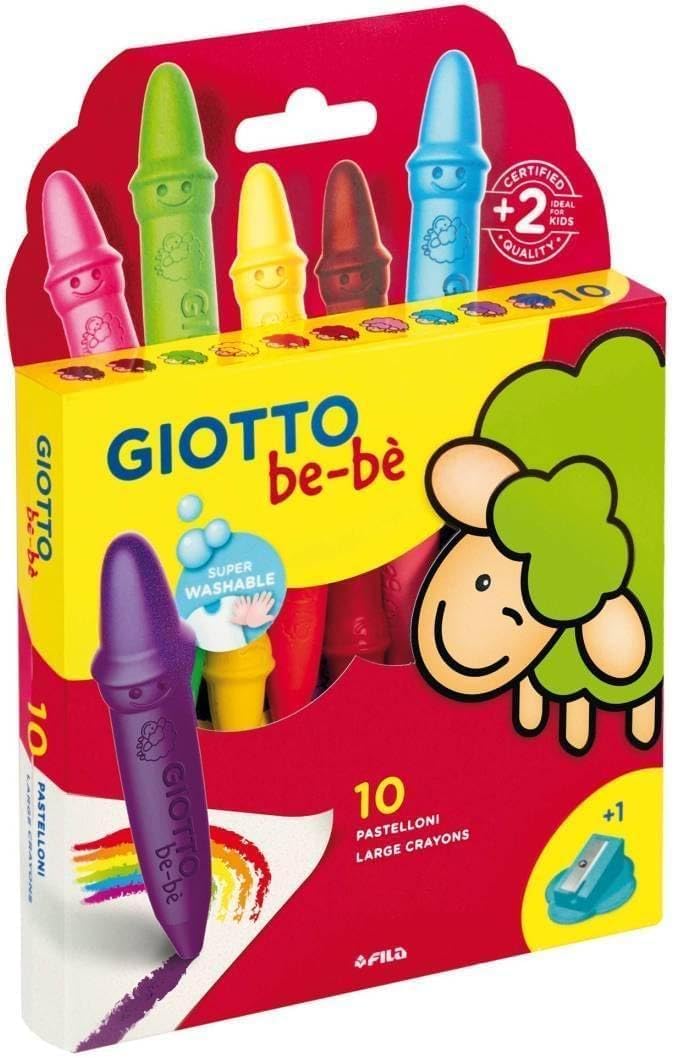 Giotto be-bè - Pastelloni Cera Super Washable Con Temperino