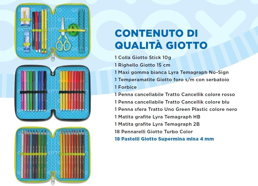 Astuccio 3 zip Super Crystal - Lilla