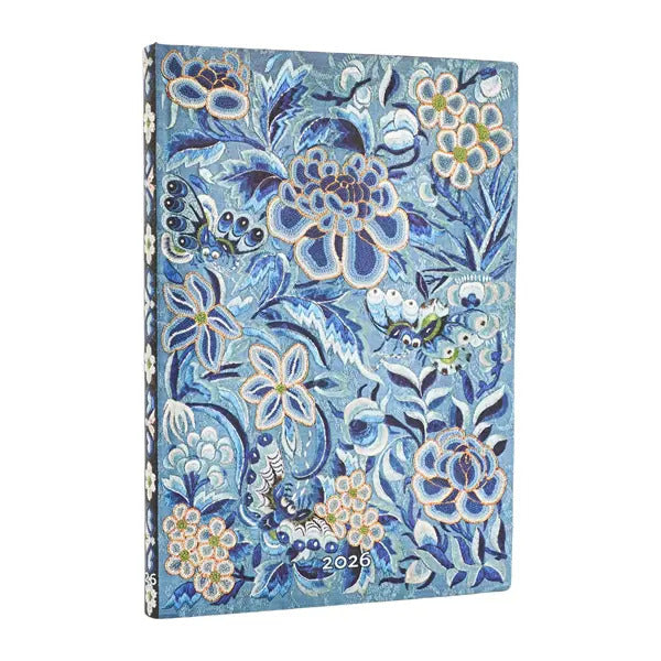 Paperblanks 2026 Salice Blu - Midi Settimanale Orizzontale