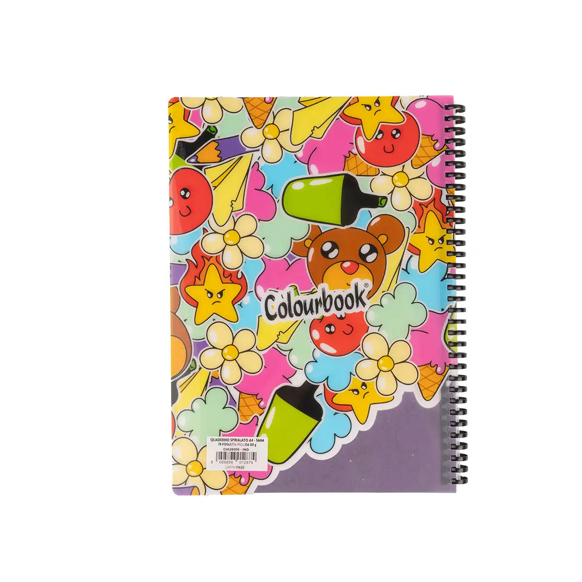Quaderno spiralato soft Gianpiero 5MM - Indaco