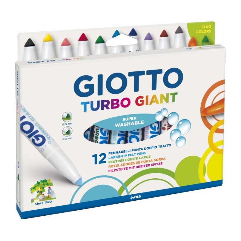 Pennarelli Turbo Giant Fluo Astuccio da 12 - Giotto 432000