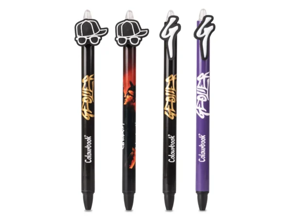 GEOLIER PER CLBK PENNA A SCATTO CON TOPPER BLUE