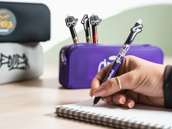 GEOLIER PER CLBK PENNA A SCATTO CON TOPPER BLUE