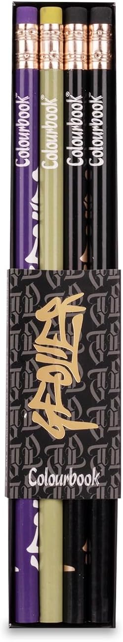 CLBK MATITA CON GOMMA IN SET DA 4 PEZZI GEOLIER