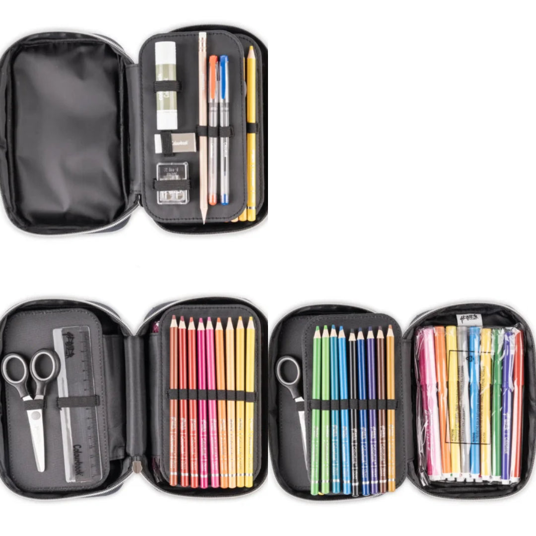 Colourbook - Astuccio 1 zip Geolier - Nero