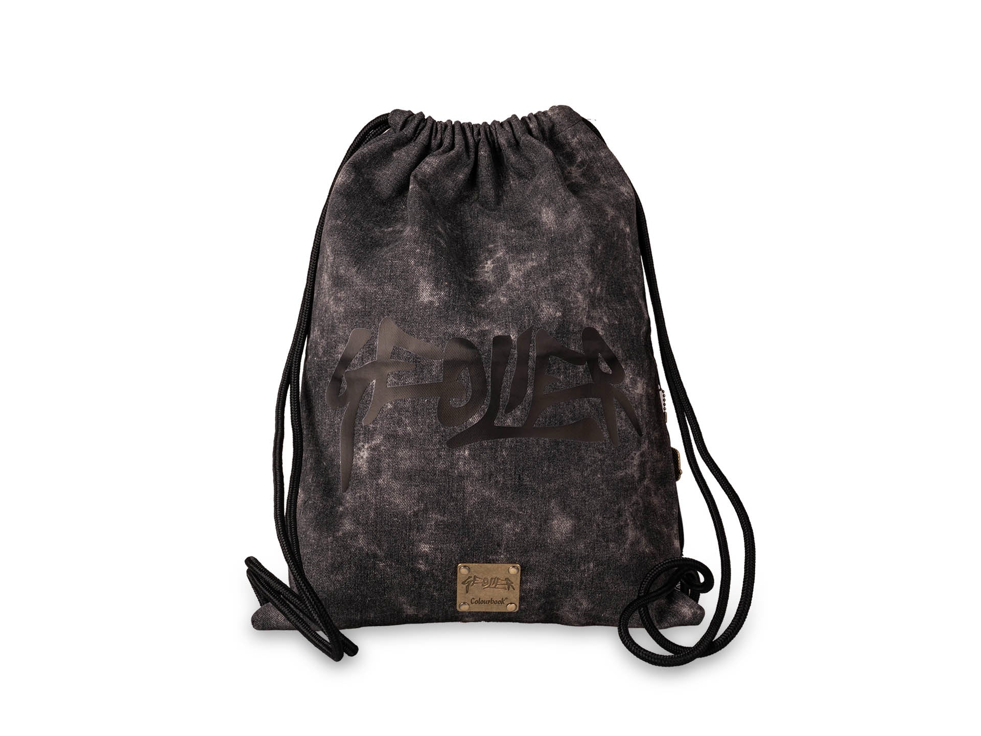 Colourbook - Sacca con coulisse Geolier - Black Denim