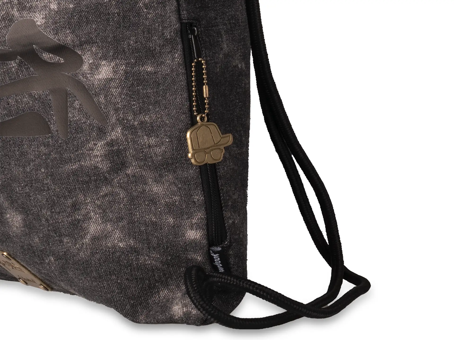 Colourbook - Sacca con coulisse Geolier - Black Denim