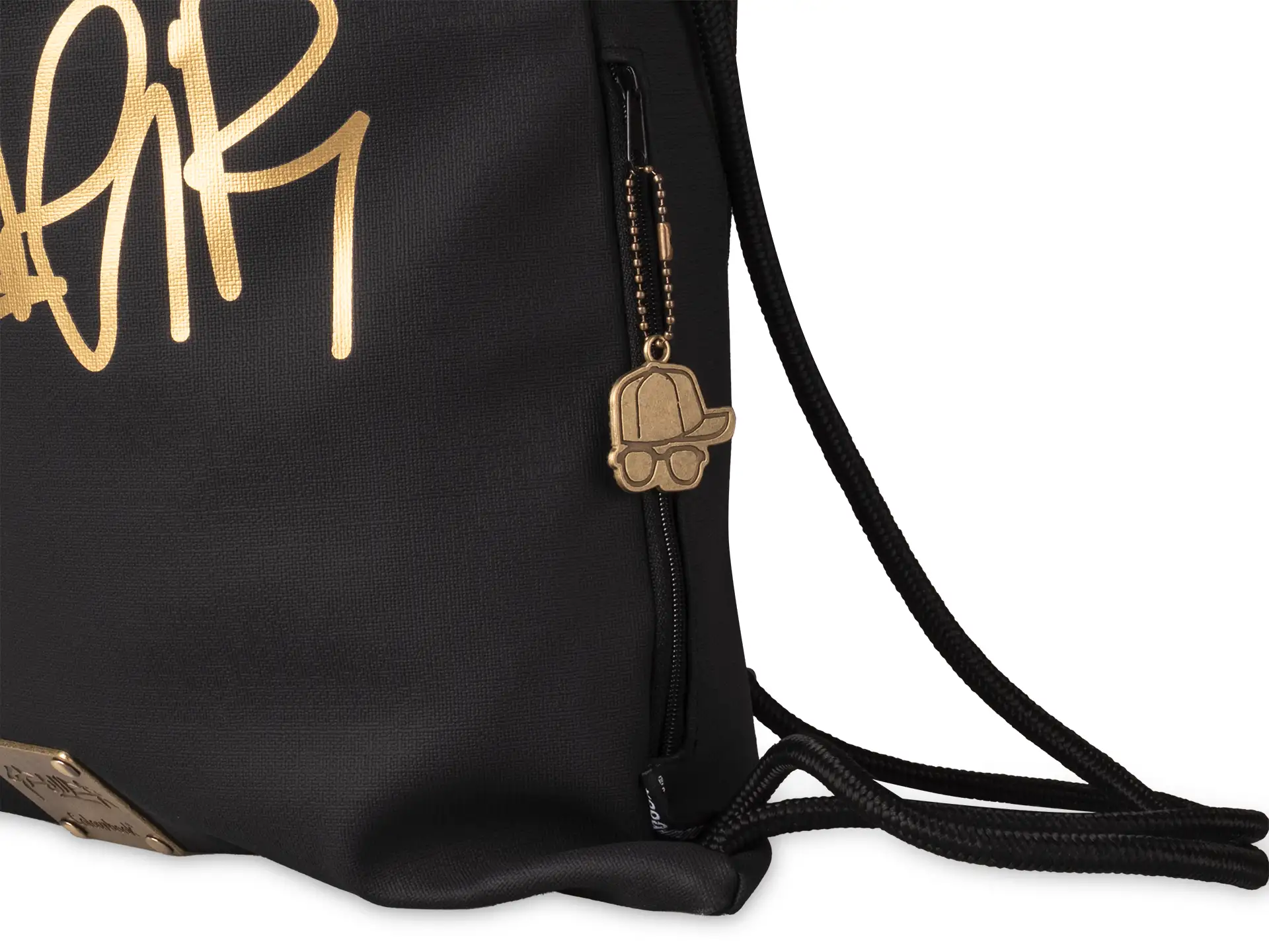 Colourbook - Sacca con coulisse Geolier - Black Rubber