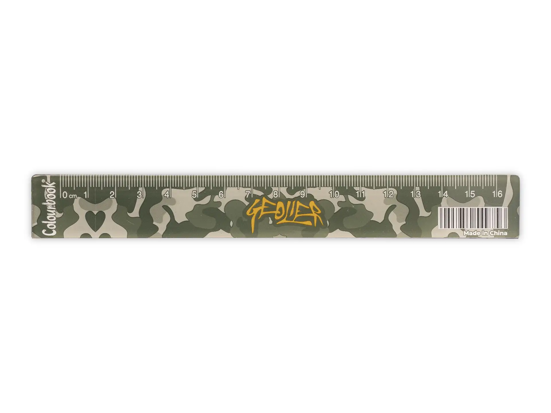 Colourbook - Righello 16 cm Geolier - Camouflage
