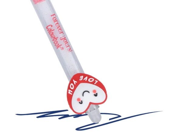 Love Pen cancellabile con topper Colourbook LOVE YOU