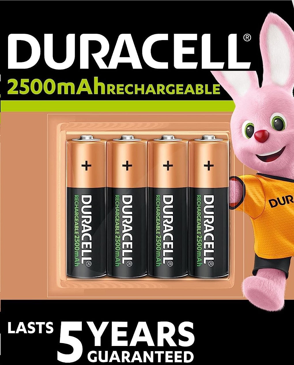 DURACELL conf.4PZ pile stilo RECHARGEABLE 2500MAH