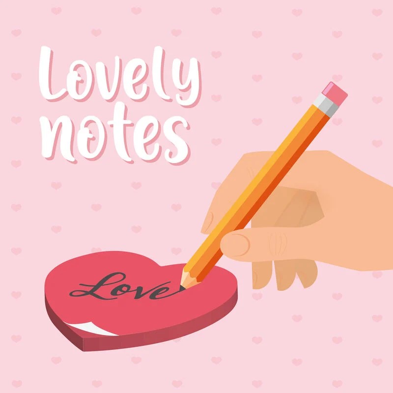 Blocco note adesivo - Lovely Notes