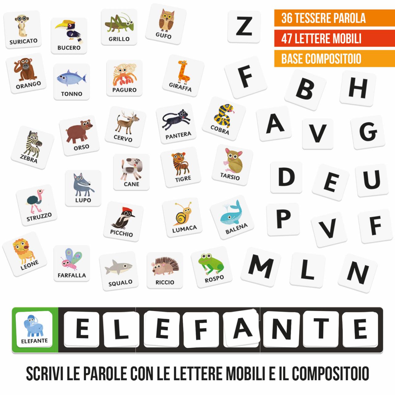 HEADU 25 SCRIVO & LEGGO 4.0 ANIMALI E AMBIENTI MONTESSORI