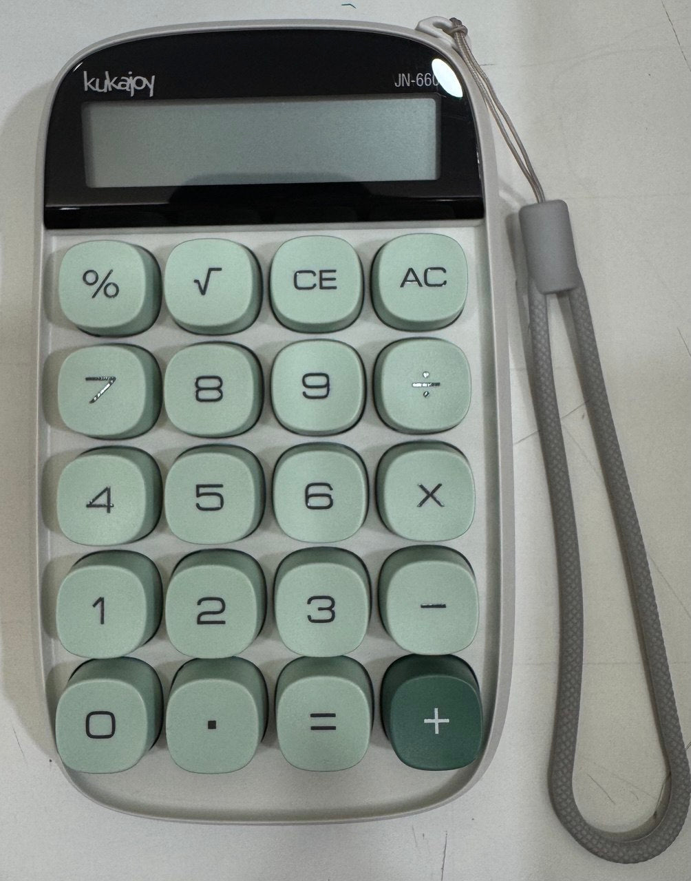 CALCOLATRICE 10 CIFRE KUKAJOY JN-660 COLORE GRIGIO