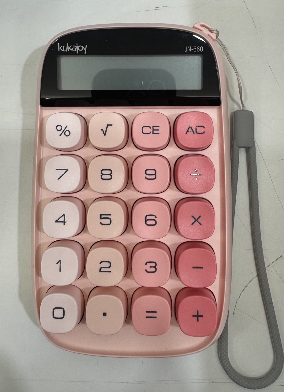 CALCOLATRICE 10 CIFRE KUKAJOY JN-660 COLORE ROSA