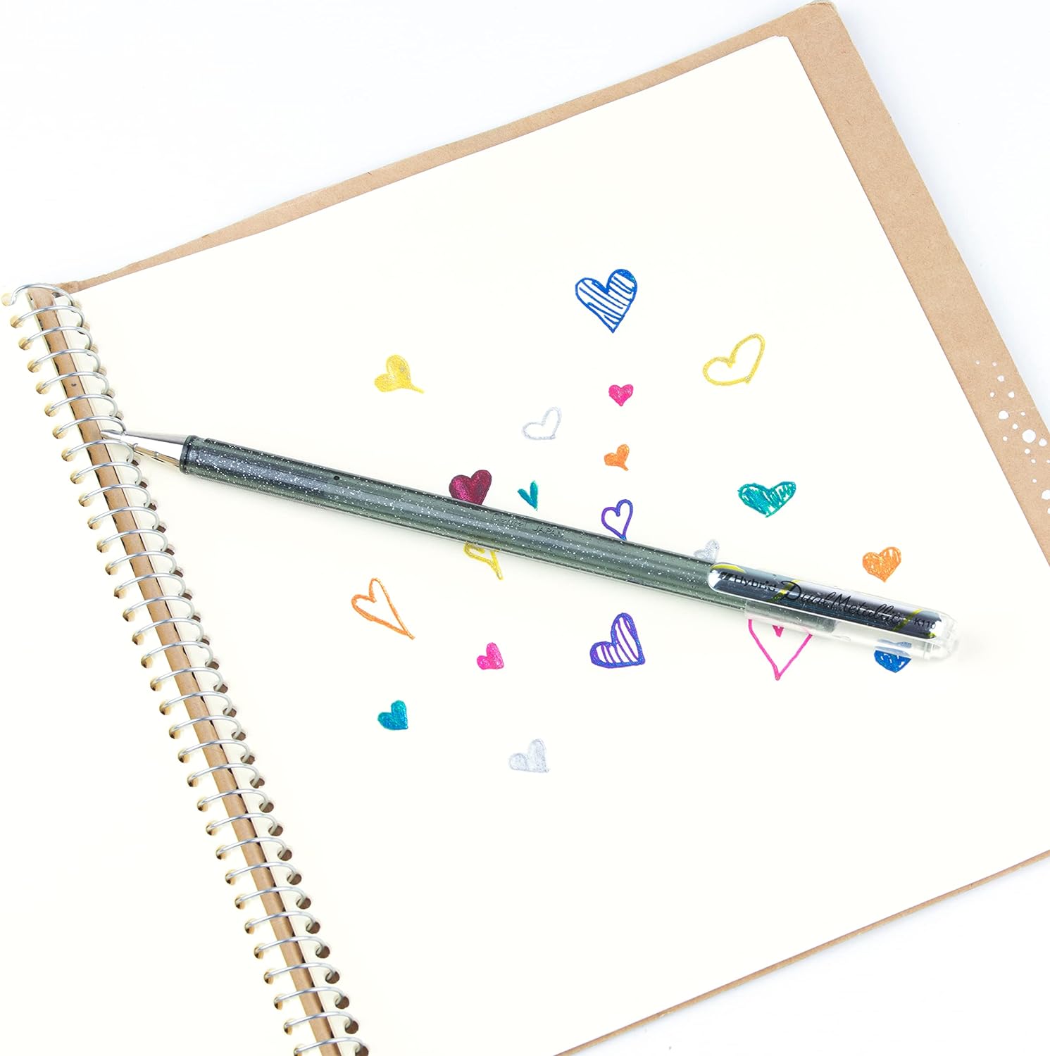 Penna Hybrid Dual Metallic Pentel K110 Silver