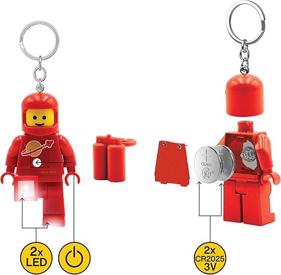 LEGO Torcia Led Portachiavi - Spaceman Red