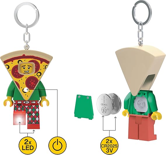 LEGO Torcia Led Portachiavi - Pizza Boy