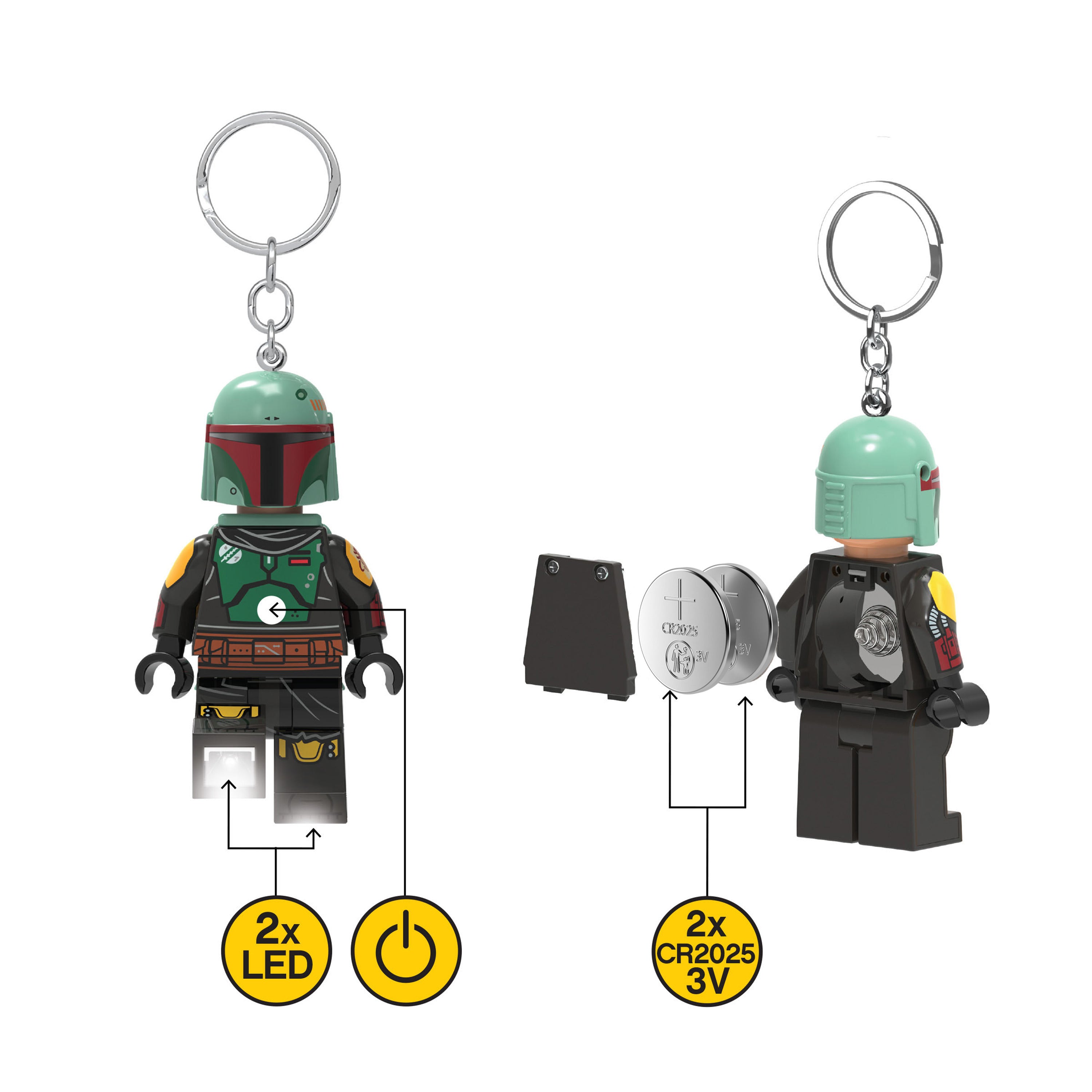 LEGO Torcia Led Portachiavi - Star Wars Boba Fett