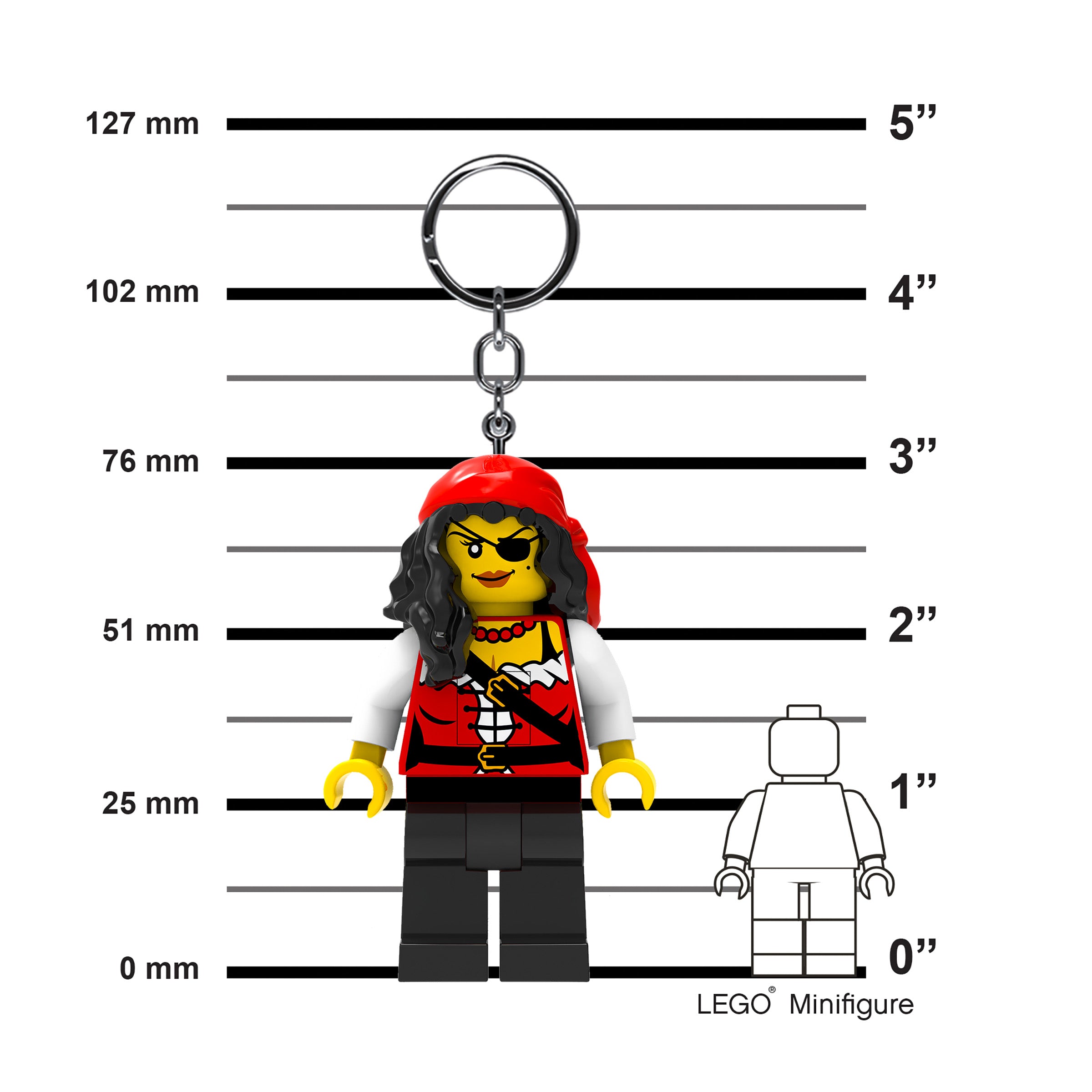 Lego - Torcia portachiavi - Principessa pirata