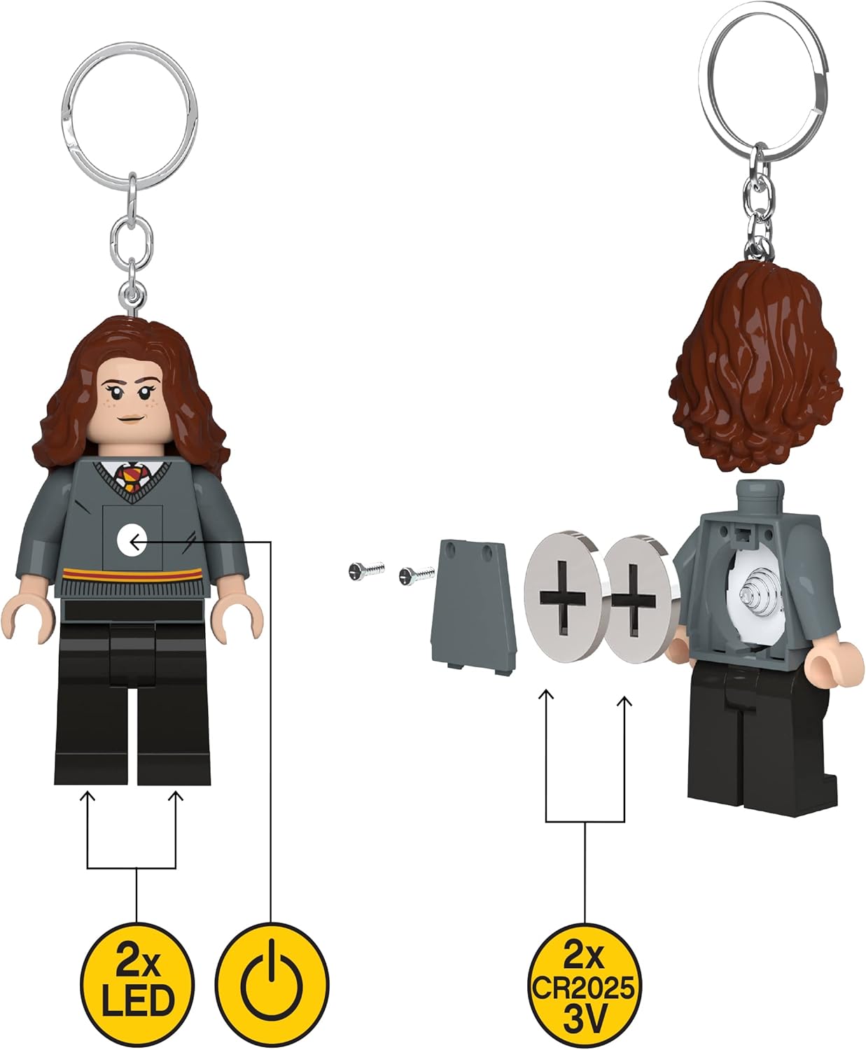 LEGO Torcia Led Portachiavi - Hermione Granger