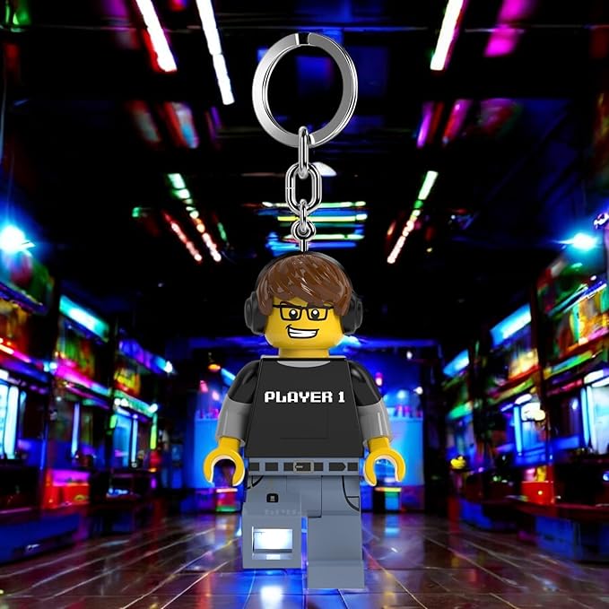 LEGO Torcia Led Portachiavi - Video Gamer Boy