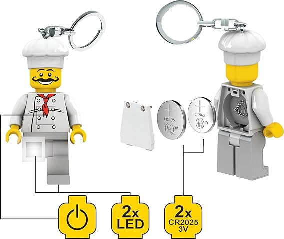 LEGO Torcia Led Portachiavi - Chef Stellato
