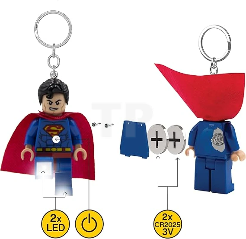 LEGO Torcia Led Portachiavi - Superman