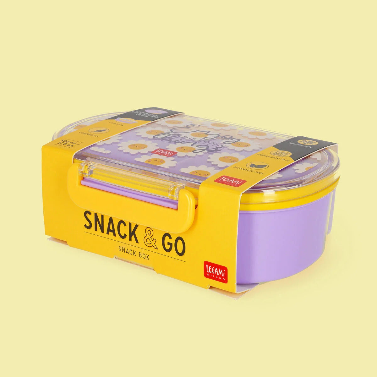Contenitore Porta Merenda Snack & Go - Daisy