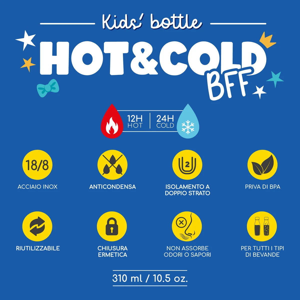 Bottiglia Termica per Bambini Hot&Cold BFF - Penguin