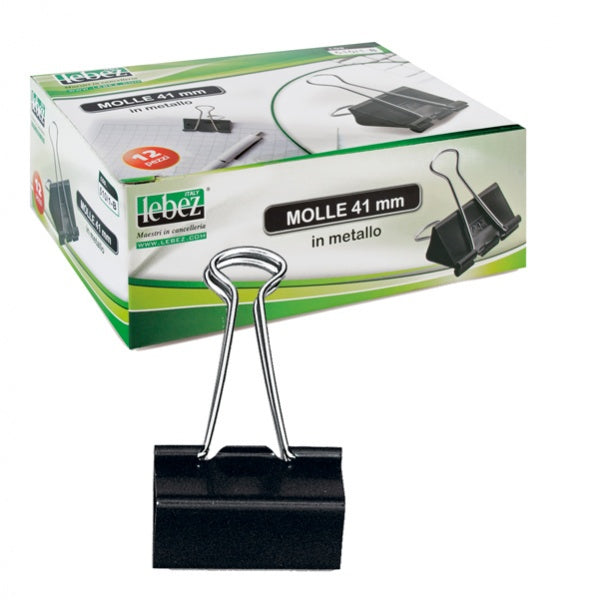 Scatola da 12 pz. double clips 41mm