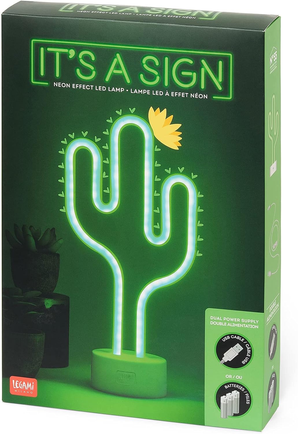 Lampada Led Effetto Neon - It's a Sign Cactus