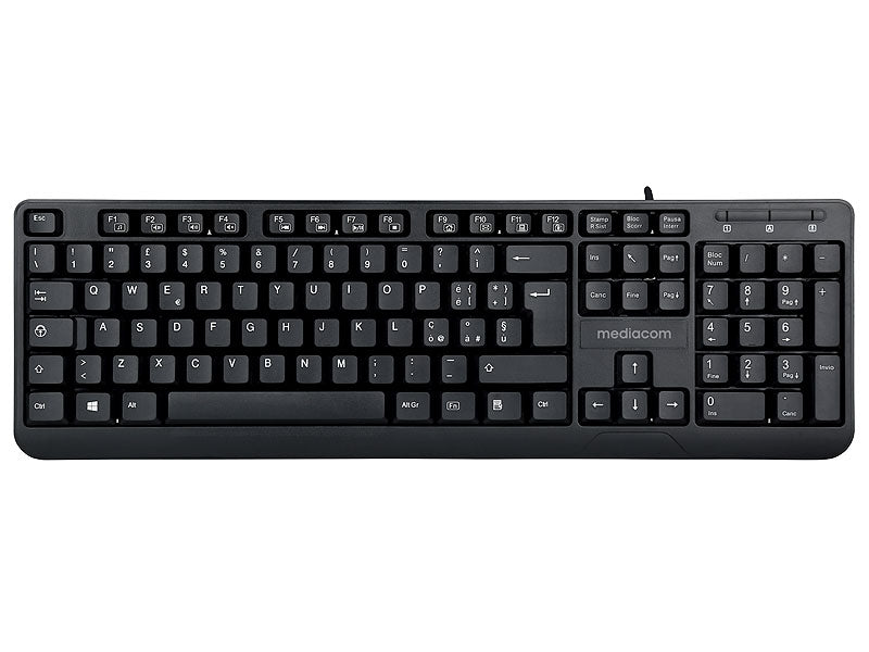 MEDIACOM TASTIERA USB /PS2 NERA